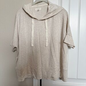 LOFT Lou & Grey Soft Cream Hoodie Size Small